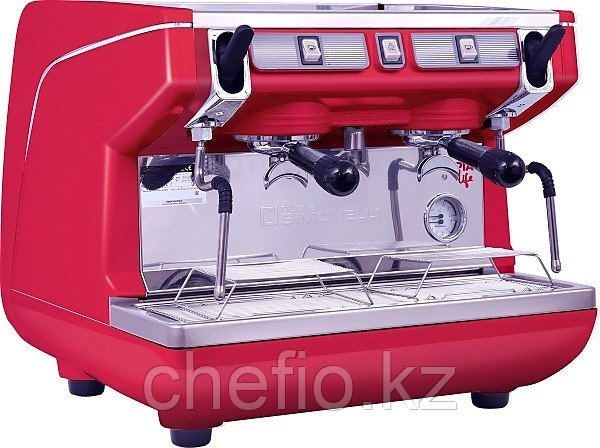 Рожковая кофемашина Nuova Simonelli Appia Life Compact 2Gr S 220V red +economizer+high groups (167634) - фото 2 - id-p113617923