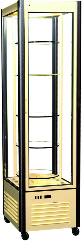 Шкаф кондитерский Полюс R400Cвр Сarboma (D4 VM 400-2 (бежевый-коричневый, стандартные цвета)) - фото 1 - id-p113635282