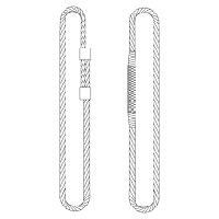 Строп канатный кольцевой УСК-2вт ( СКК )-0,63 (Г/п 0,63 тн, мин. длина 1 м) 1.6, 1000