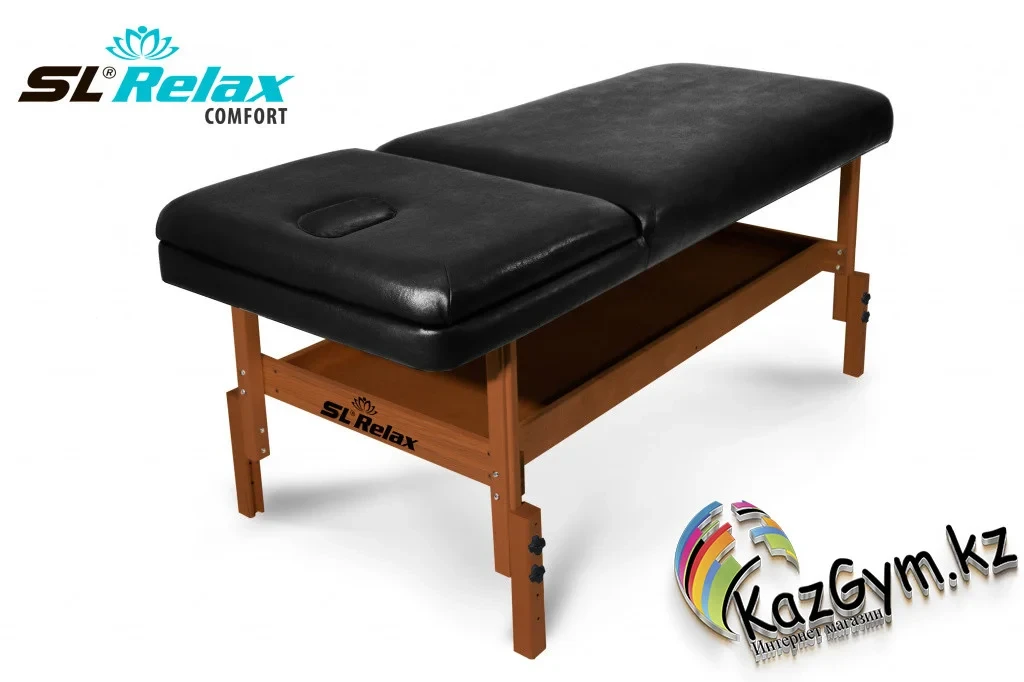 Массажный стол стационарный Comfort SLR-4 (черный) - фото 1 - id-p113732754