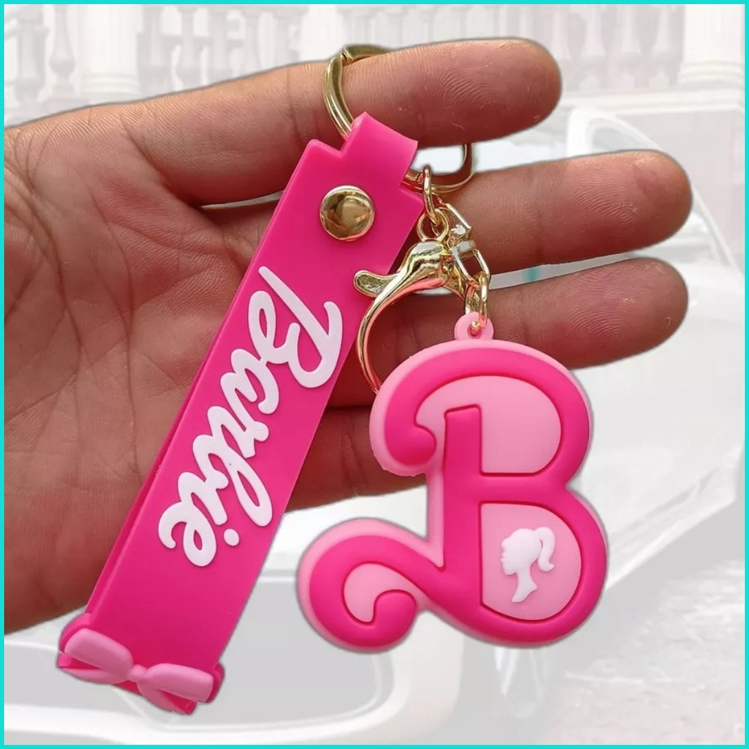 Брелок силиконовый "Барби - буква B" (Barbie) - фото 1 - id-p113734003