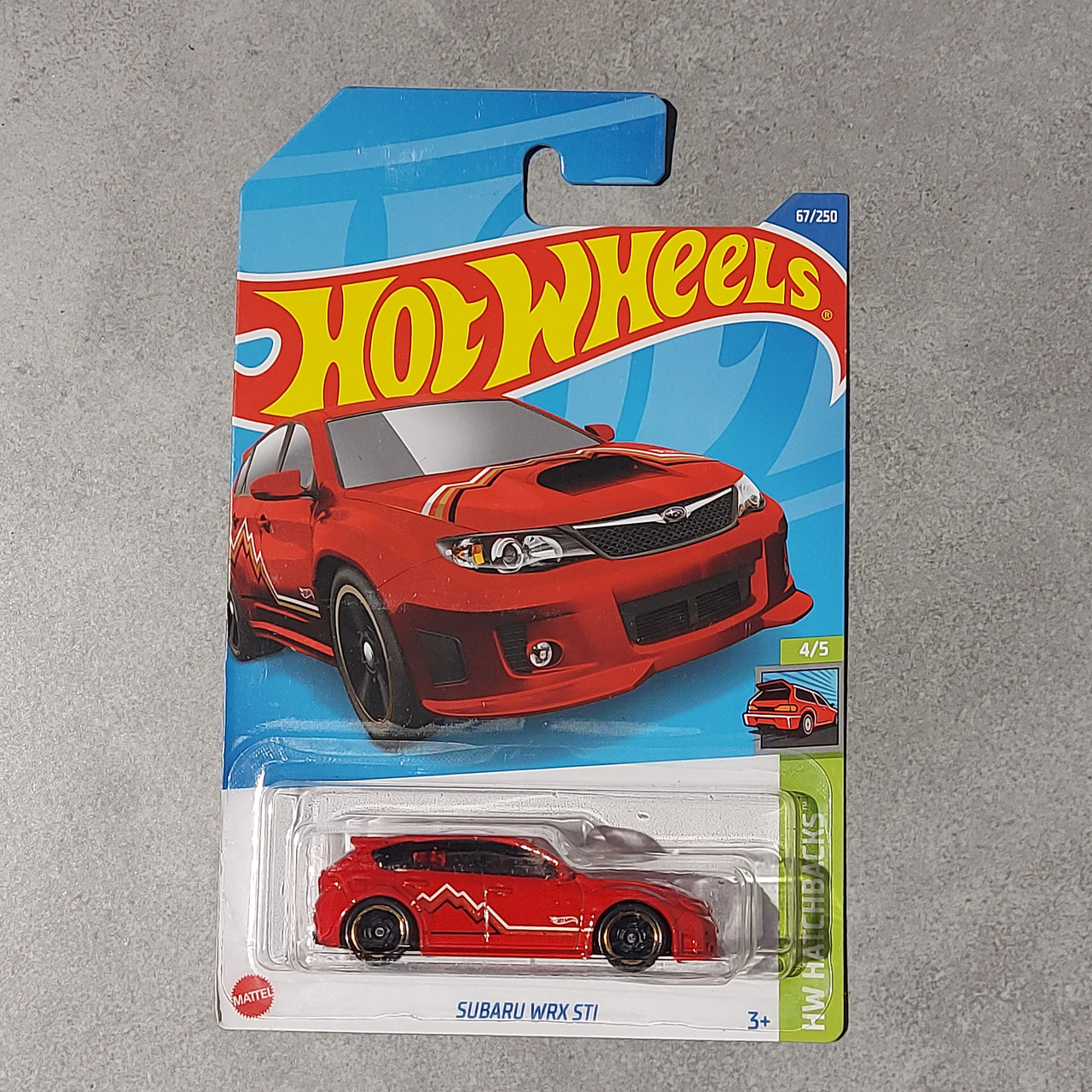 Оригинальная Машинка "Hot wheels" Subaru WRX STI. HW Hatchbacks. Mattel. 67/250. Хотвилс. Машинки. Подарок. - фото 1 - id-p113734723