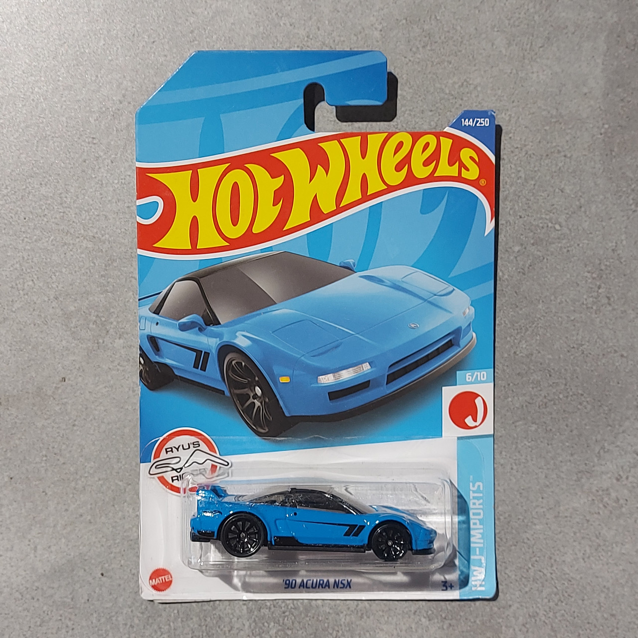 Оригинальная Машинка "Hot wheels" '90 ACURA NSX. HW J-IMPORTS. Mattel. 144/250. Хотвилс. Машинки. Подарок.