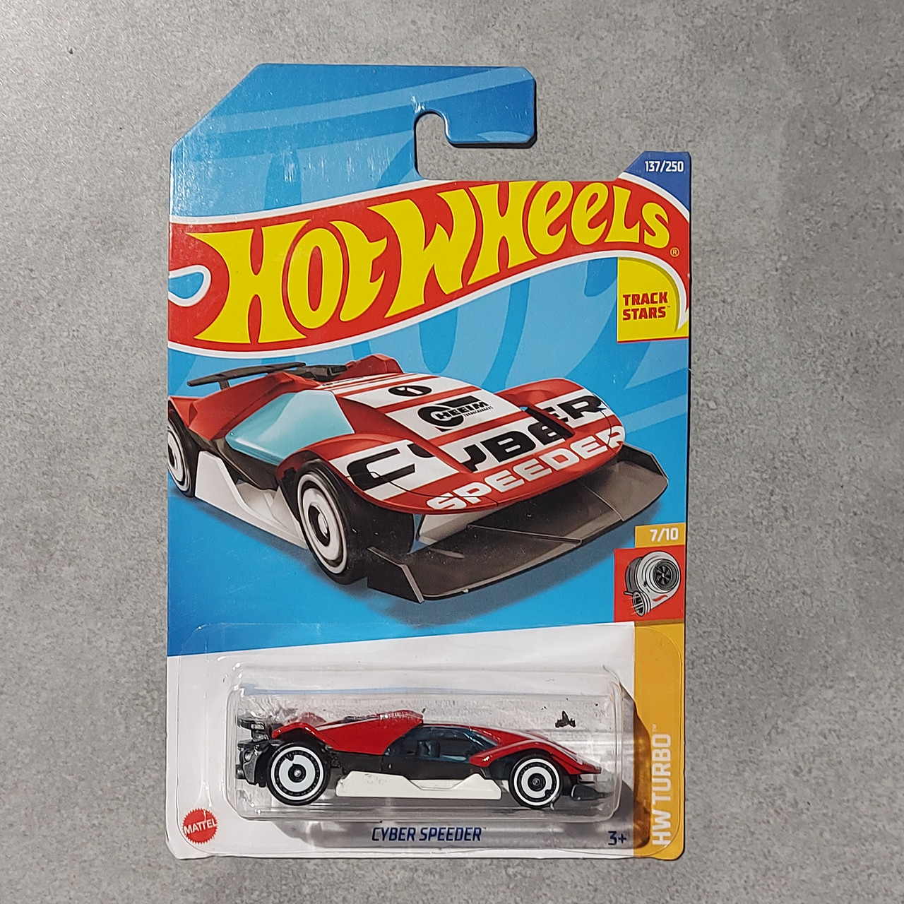 Оригинальная Машинка "Hot wheels" CYBER SPEEDER. HW TURBO. Mattel. 137/250. Хотвилс. Машинки. Подарок.