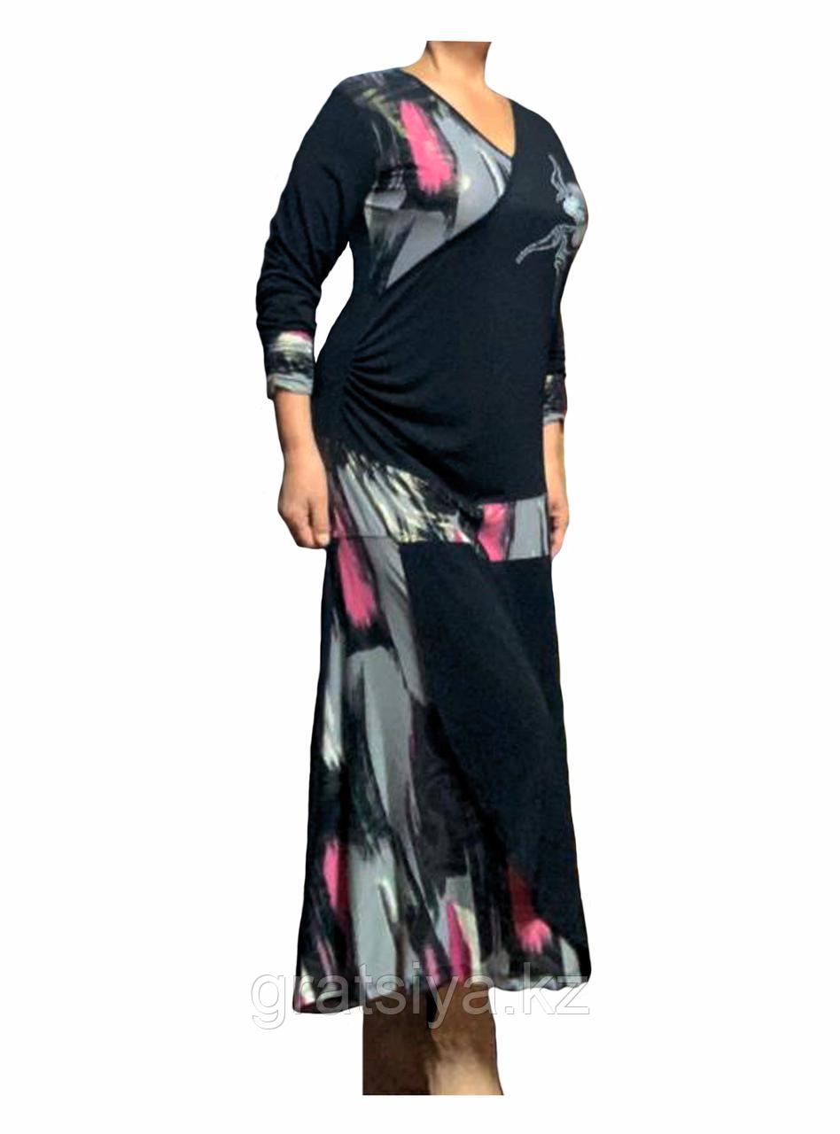 Женское Нарядное Длинное Платье с Заниженной Талией - фото 1 - id-p97819516