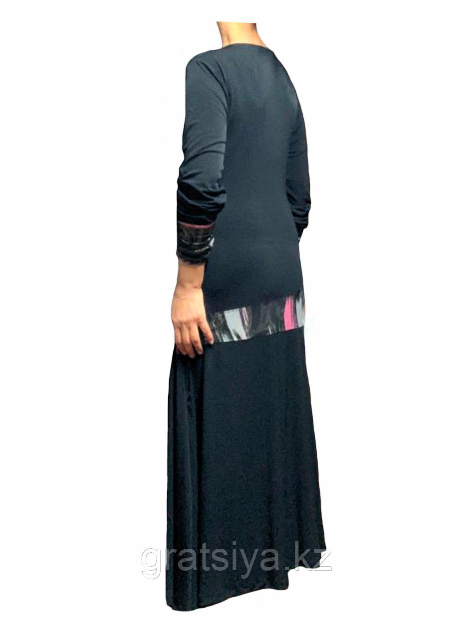 Женское Нарядное Длинное Платье с Заниженной Талией - фото 4 - id-p97819516