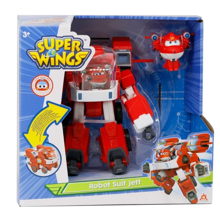 Super Wings Костюм трансформера с фигуркой Джетта мини EU750321