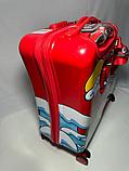 Детский дорожный чемодан-каталка 'AO WEILA'. Кодовый замок. Высота 55 см, ширина 53 см, глубина 24 см., фото 5