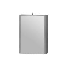 Зеркальный шкаф ЮВЕНТА LvrMC-50 структурный серый - фото 1 - id-p113739496