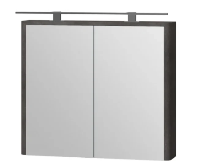 Зеркальный шкаф ЮВЕНТА LvrMC-80 структурный камень - фото 1 - id-p113739526