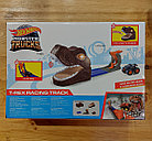 Трек "Hot wheels" Monster Trucks T-Rex Racing Track (Тирекс). Атака динозавра. Хот вилс. Трасса. 1 внедорожник, фото 2