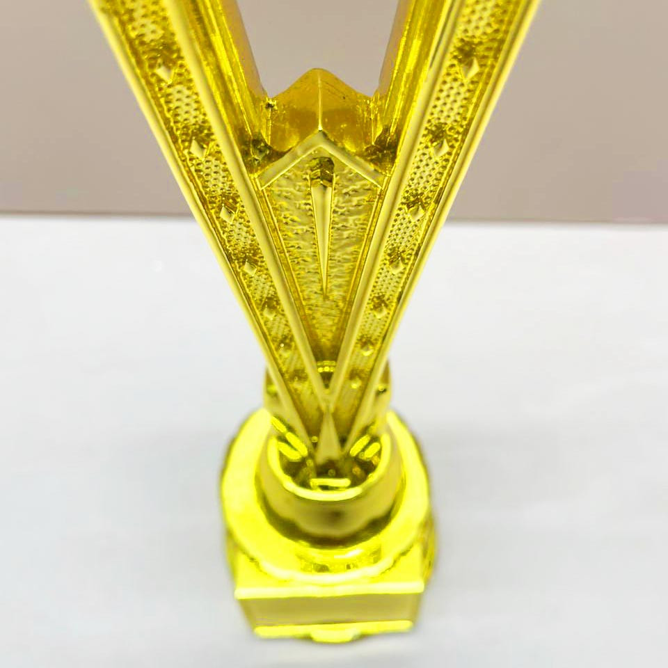 Кубок для награждения со звездой 24 см золотистый - фото 6 - id-p113747655
