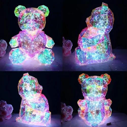 Светильник (3D проекция) "Teddy" Pink от USB - фото 1 - id-p113745633