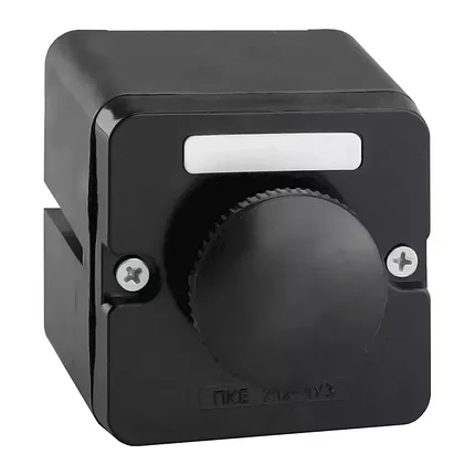 Кнопка ПКЕ 212-1 (грибок черный), фото 2