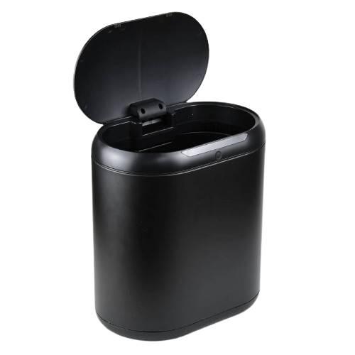 Сенсорная бесконтактная корзина для мусора 9 литров нержавеющая сталь (чёрный) - фото 2 - id-p113748805
