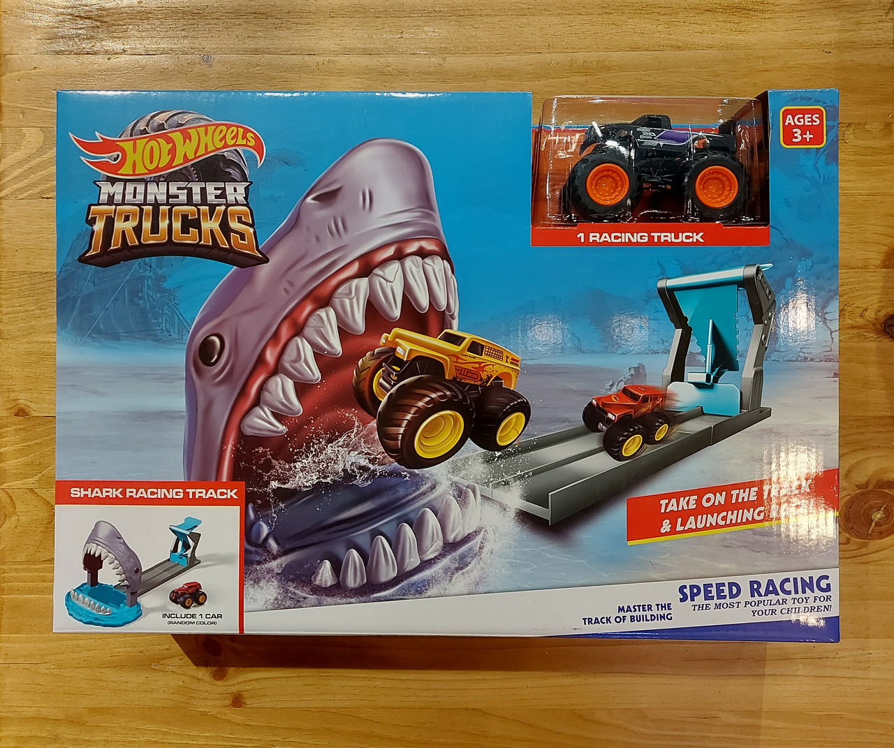 Трек "Hot wheels" Monster Trucks - Shark's Attack. Трэк Атака Акулы. Хот вилс. Трасса. 1 джип. - фото 1 - id-p113748869