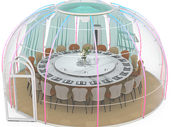 Глэмпинг на 15-20 человек