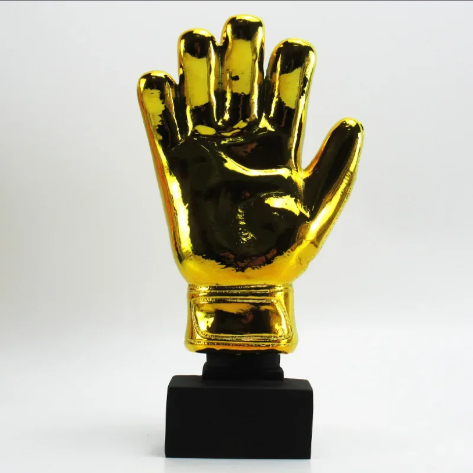 Кубок для награждения перчатка вратаря золотистый - фото 4 - id-p113749108
