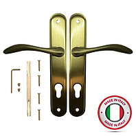 Дверная ручка на планке FADEX Итальянская 2шт 11.12 золотистые