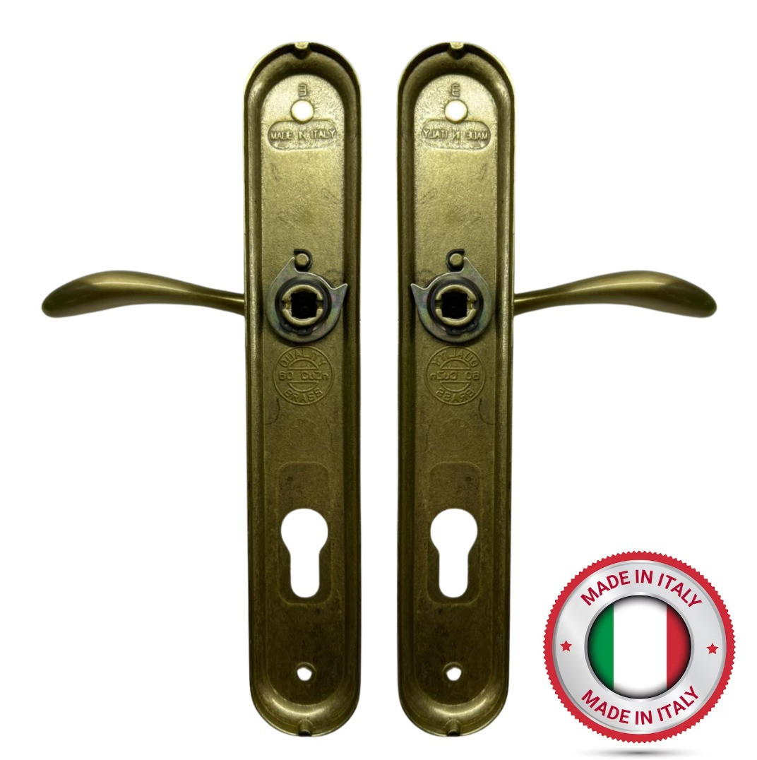 Дверная ручка на планке FADEX Итальянская 2шт 11.12 золотистые - фото 2 - id-p113749714