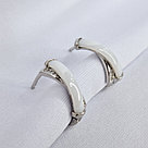 Серьги из серебра с фианитами  L490, фото 2