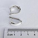 Серьги из серебра с фианитами  L490, фото 3