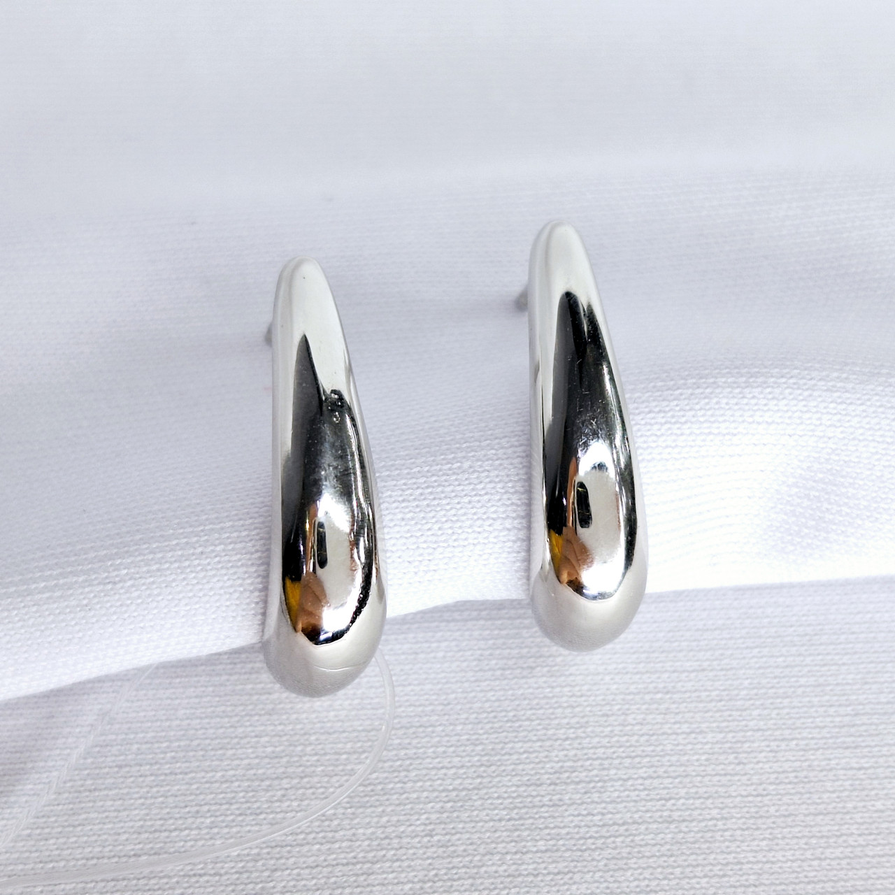 Серьги из серебра с фианитами L446 вставка без вставок, фото 1