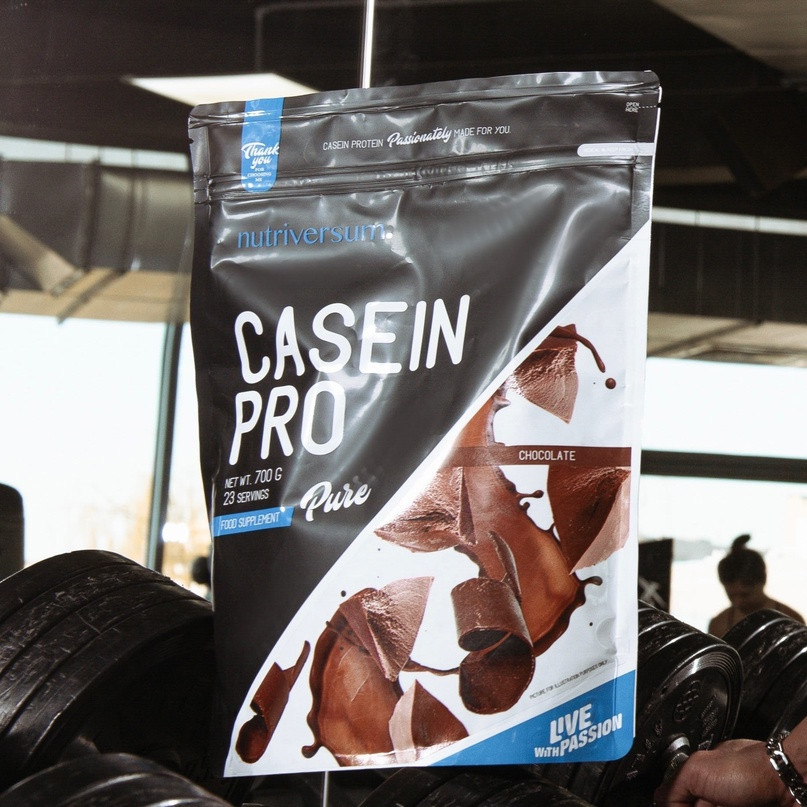 Казеин Pure Casein, 700 g, NUTRIVERSUM Chocolate - фото 1 - id-p107267895