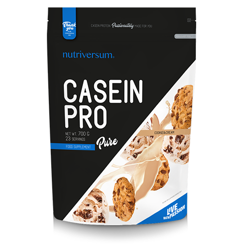 Pure Casein, 700 g, NUTRIVERSUM Cookie cream - фото 1 - id-p106026842