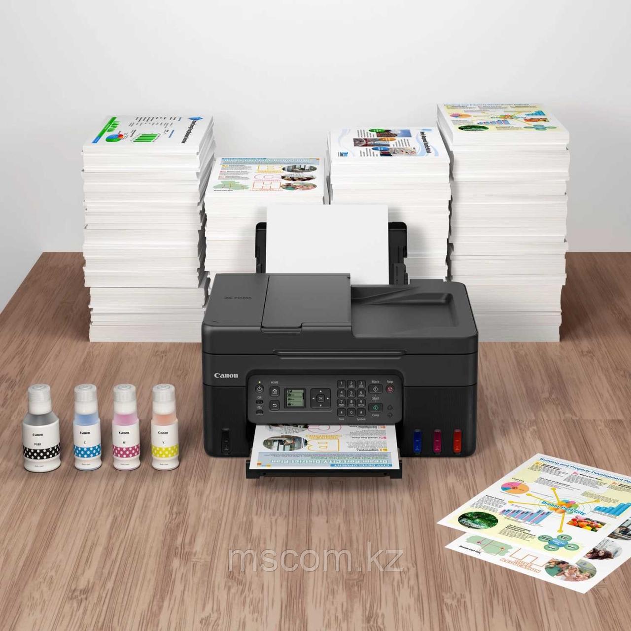 МФУ Canon PIXMA G4470 (A4, Printer/Scanner/Copier/FAX/DADF, 4800x1200 dpi, inkjet, Color, 11 ppm, tray 100 - фото 7 - id-p113642922