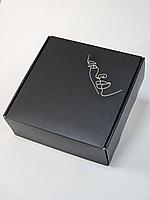 Коробка 20*20*7см бьюти тиснение серебро