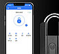 Навесной умный замок с отпечатками пальцев и приложением Ttlock, фото 2