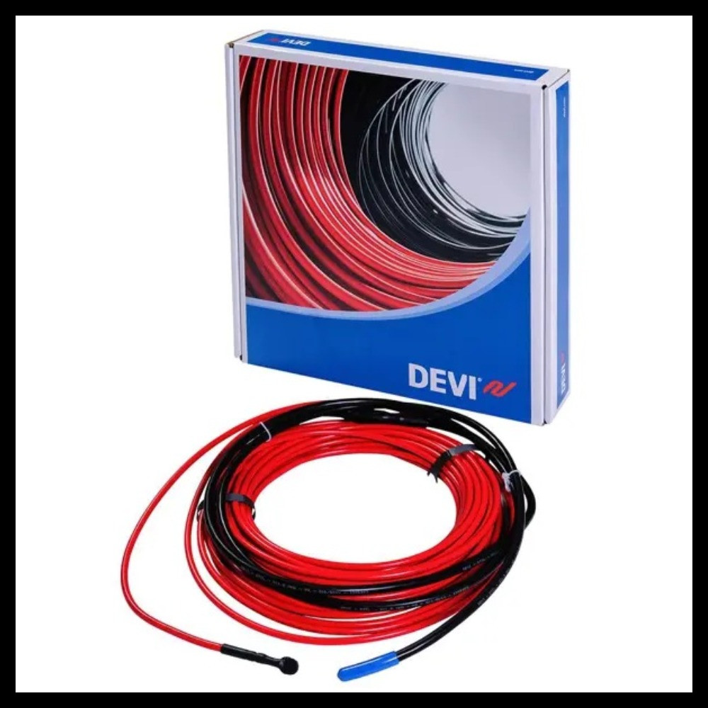 Двухжильный нагревательный кабель для теплого пола DEVIflex 10T (длина бухты = 210 м, мощность = 2050 Вт)
