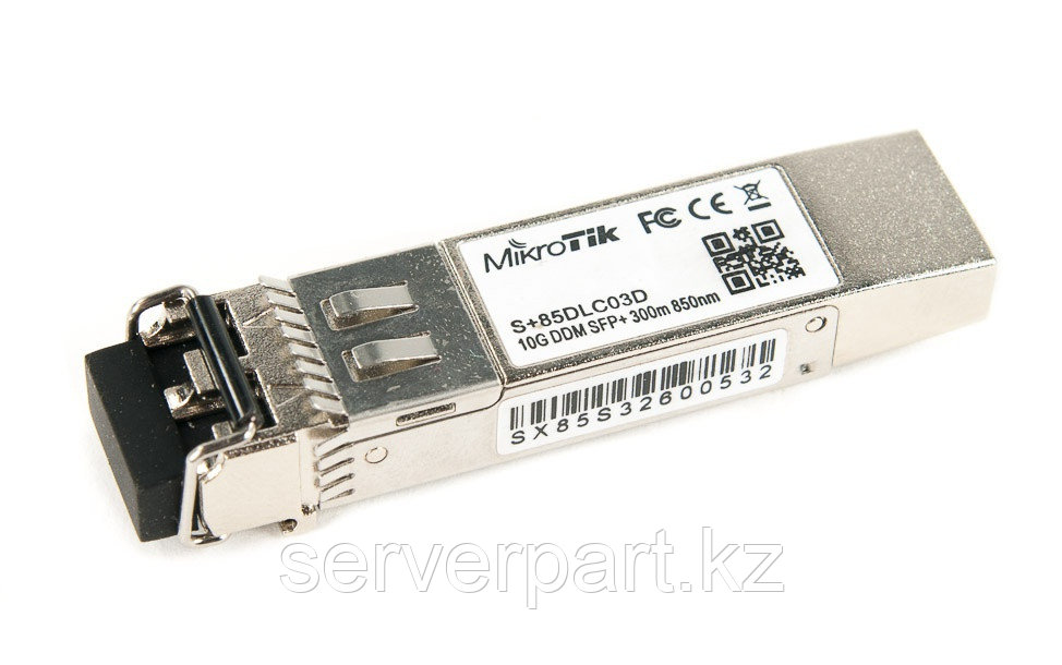 Оптический трансивер Mikrotik S+85DLC03D/10GbE SFP+ (Duplex, LC, MM)