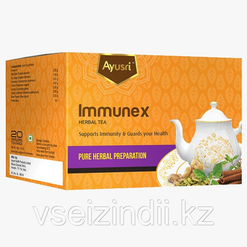 Травяной чай для иммунитета (Immunex herbal tea AYUSRI), 20 пак - фото 1 - id-p113757490