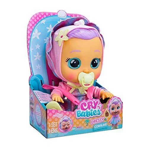Пупс IMC Toys Модница Коралина, 30 см-Кукла Cry Babies Dressy Coraline