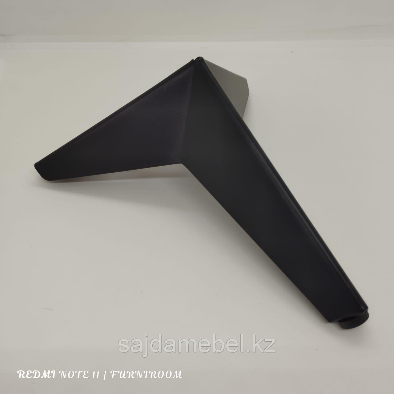 Ножка для мягкой и корпусной мебели,с наклоном,17см,черный - фото 1 - id-p113758220