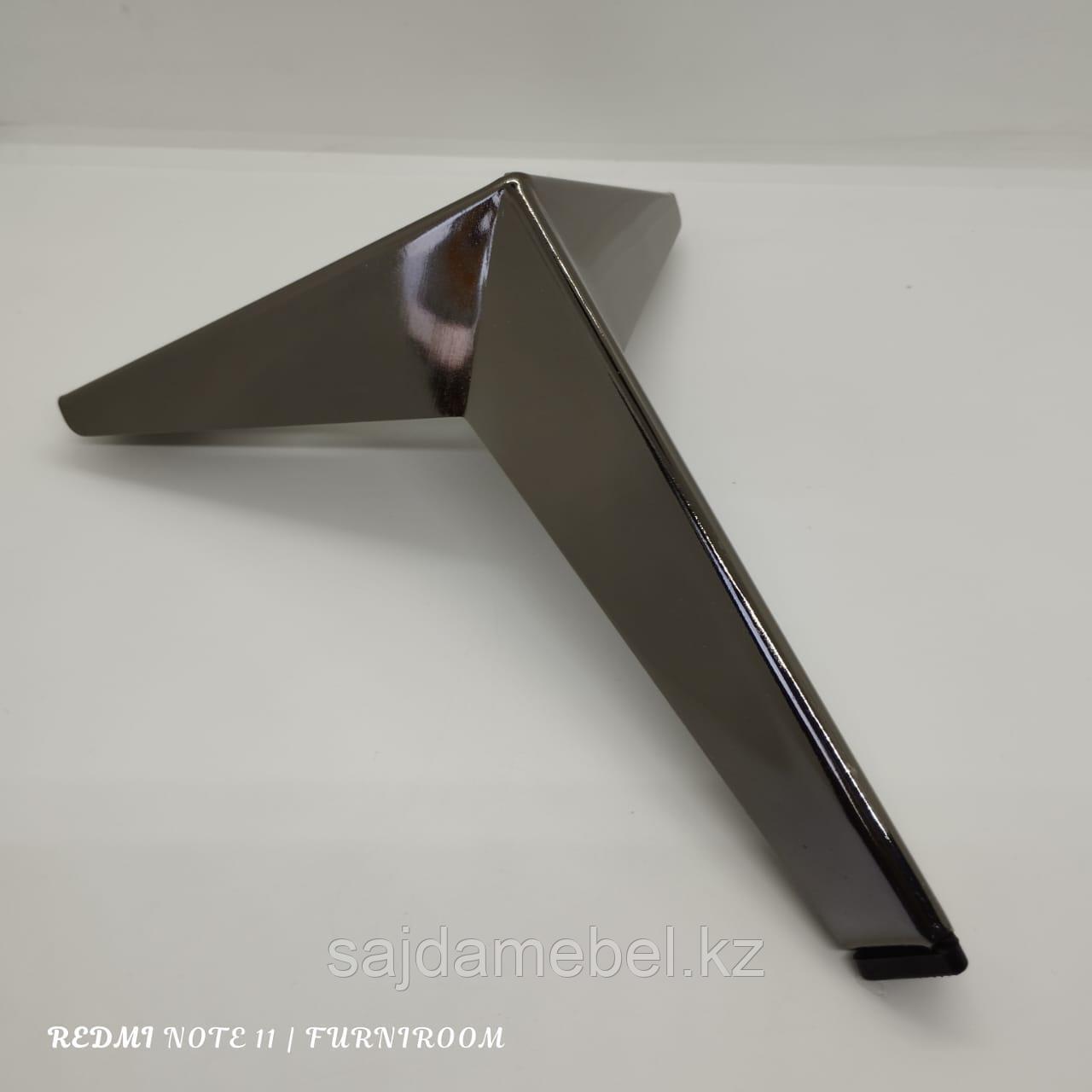 Ножка для мягкой и корпусной мебели,с наклоном,17 см,антрацит - фото 1 - id-p113758221