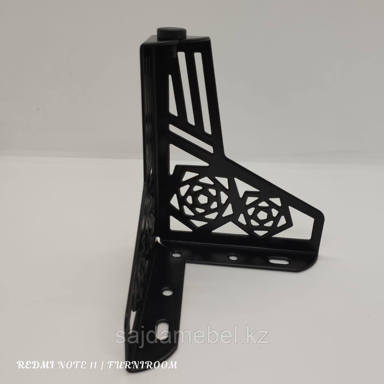 Ножка для мягкой и корпусной мебели,с узором,13 см черный - фото 3 - id-p113758226