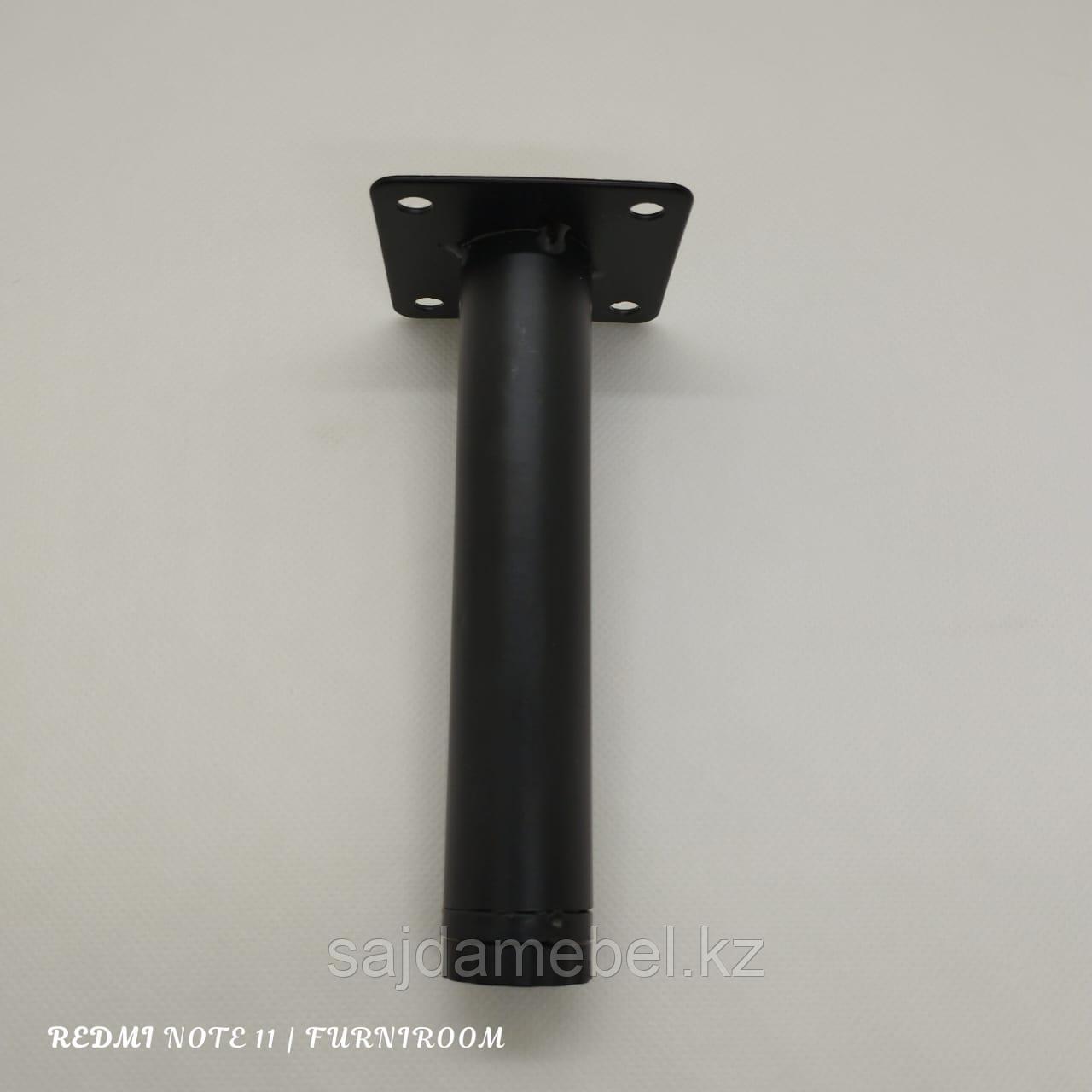 Ножка стальная для мягкой и корпусной мебели.с регулировкой,13 см,черный - фото 1 - id-p113758328
