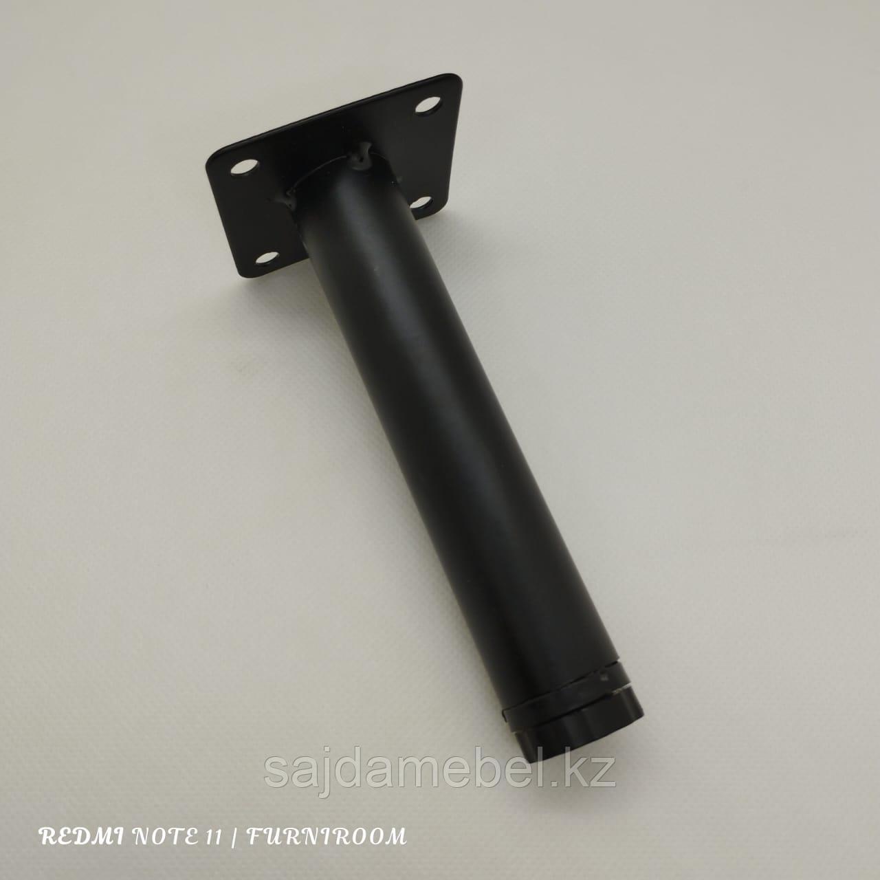 Ножка стальная для мягкой и корпусной мебели.с регулировкой,13 см,черный - фото 2 - id-p113758328