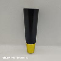 Ножка конусная деревянная с латунным наконечником,15см,черный