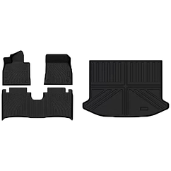 Однослойные полики, коврики в салон и багажник Zeekr 001, TPE