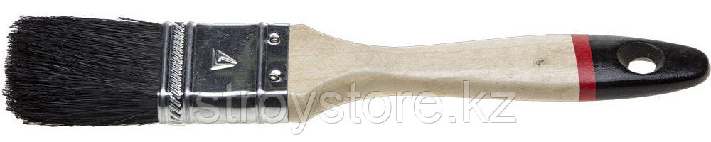 STAYER UNIVERSAL-EURO 63 мм, 2,5″ чёрная натуральная щетина, деревянная ручка, Плоская кисть (01022-063)