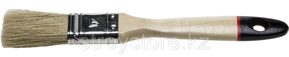 STAYER UNIVERSAL-EURO 25 мм, 1″ светлая натуральная щетина, деревянная ручка, Плоская кисть (0102-025)