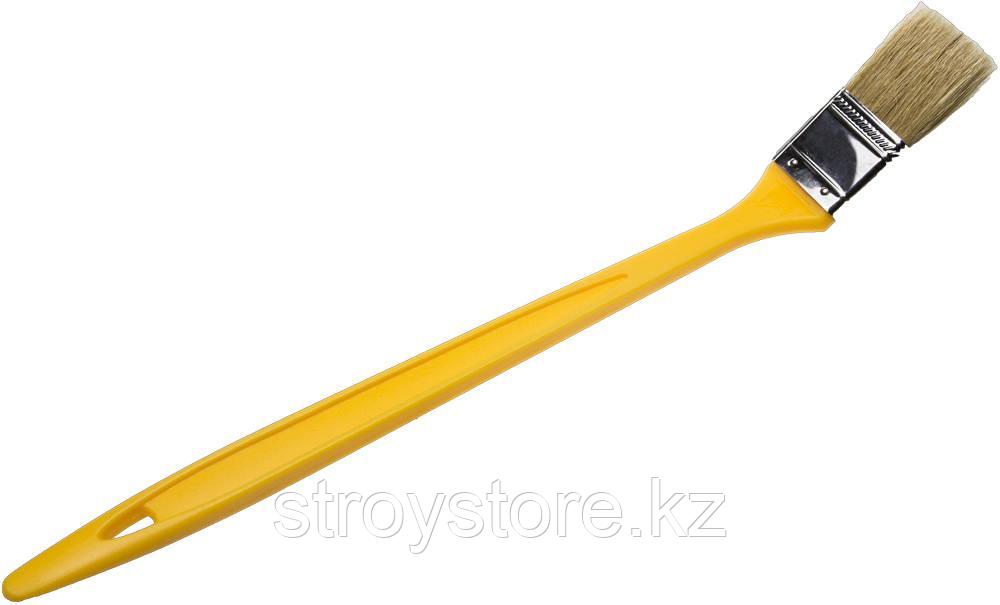 STAYER UNIVERSAL 25 мм, 1″ щетина светлая натуральная, пластмассовая ручка, Радиаторная кисть, MASTER