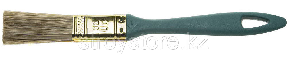 ЗУБР Аква КП-14 20 мм, 3/4' смешанная щетина пластмассовая рукоятк, Плоская кисть, МАСТЕР (4-01014-020)