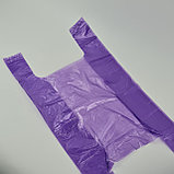 Пакет-майка, однотонный, фиолетовый, в рулоне, 500 гр, фото 4