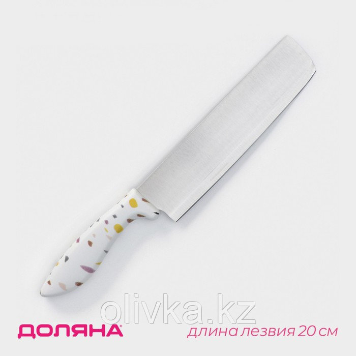 Нож-топорик Доляна Sparkle, цвет белый - фото 1 - id-p113278927