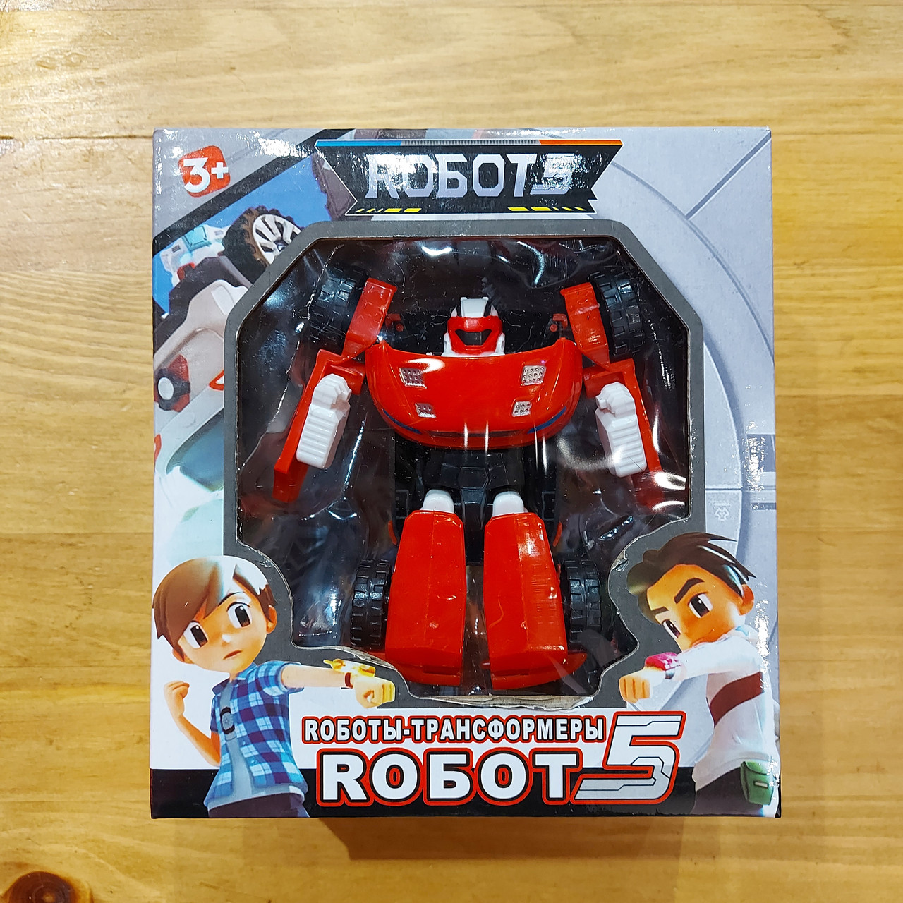 Роботы трансформеры "Robot 5". Машина трансформер - робот. Тобот. Tobot. Красный.